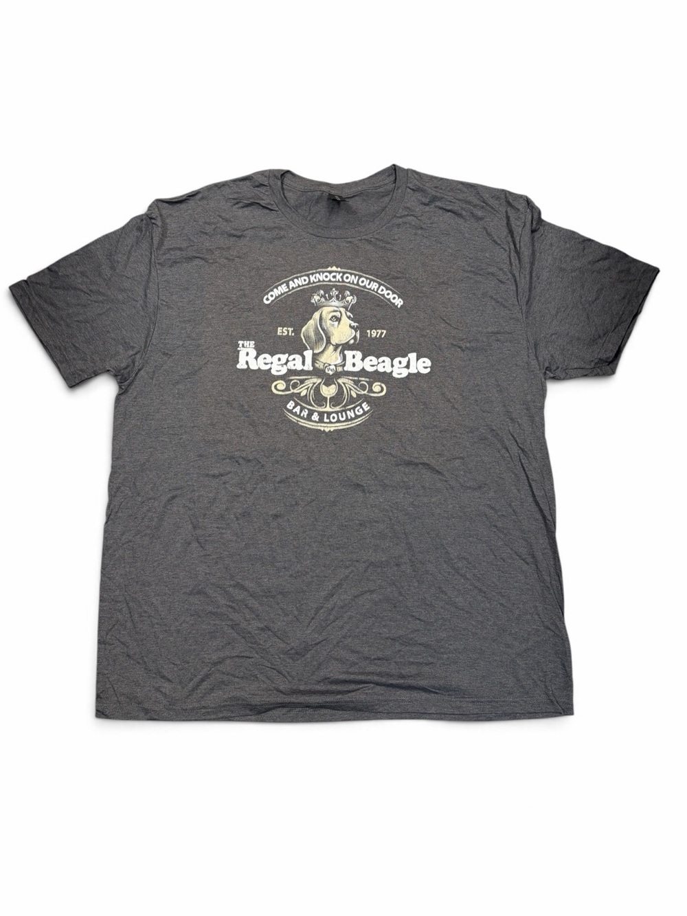 Gildan Dark Gray Regal Beagle Graphic Tee